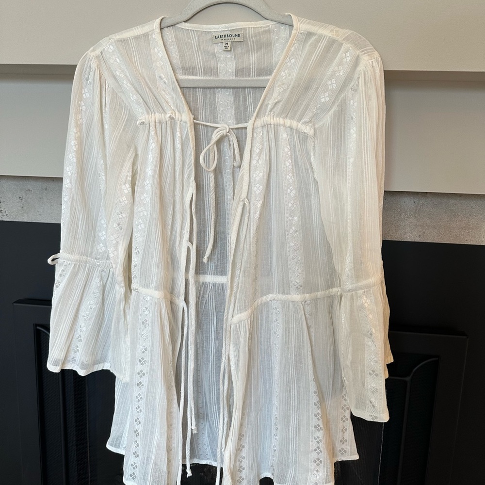 Earthbound Tie Front Blouse